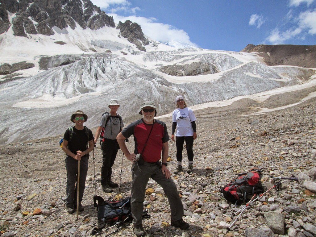 Irikchat pass with glacier view.