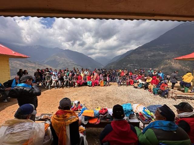 Children at the school in Nepal.
