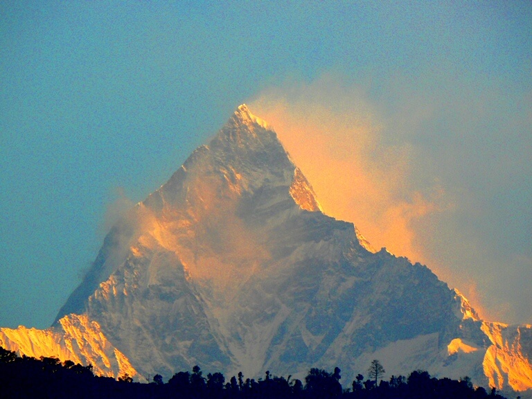 Fishtail mountain On route to Annapurna