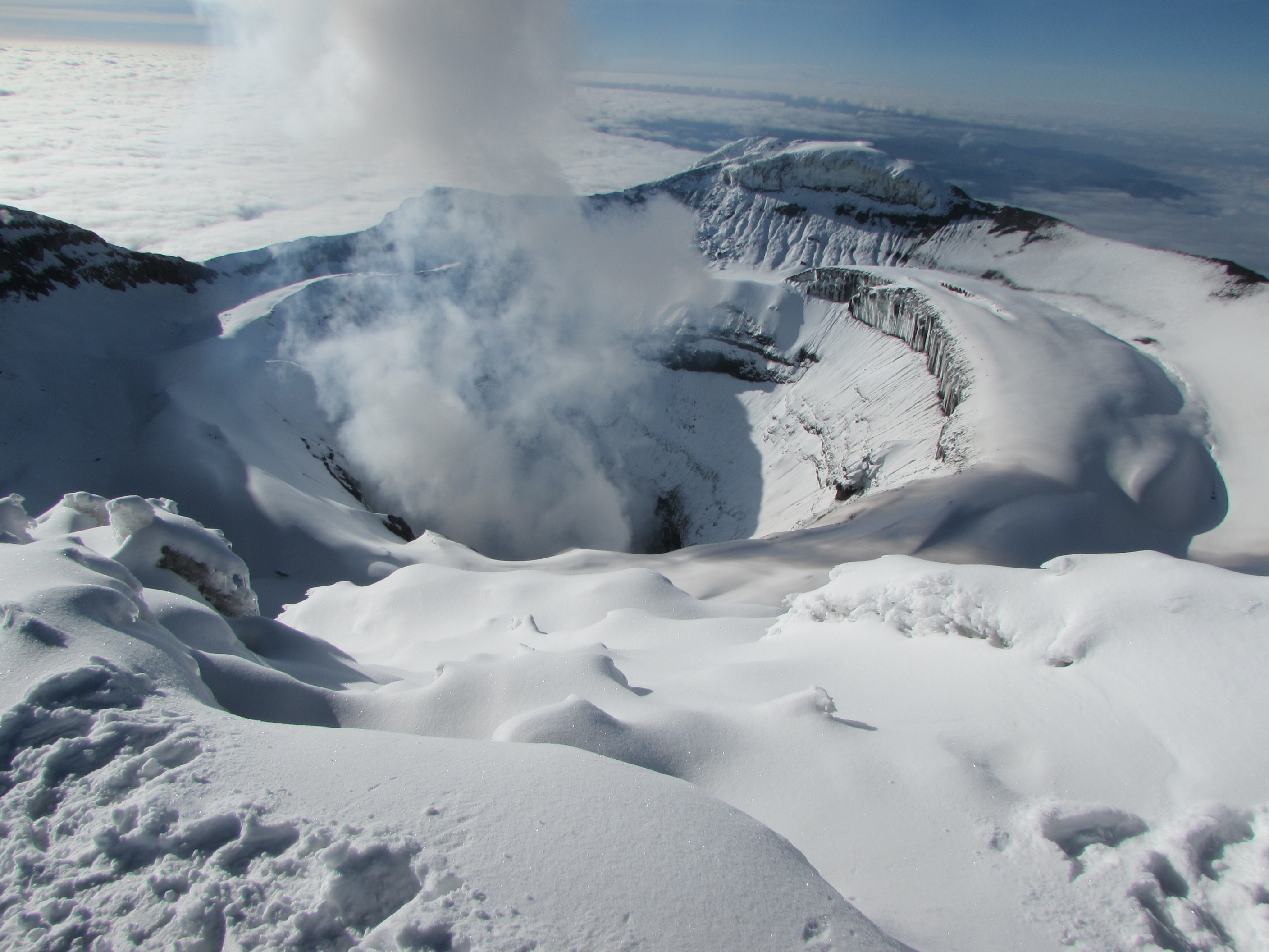 The summit of Cotopaxi