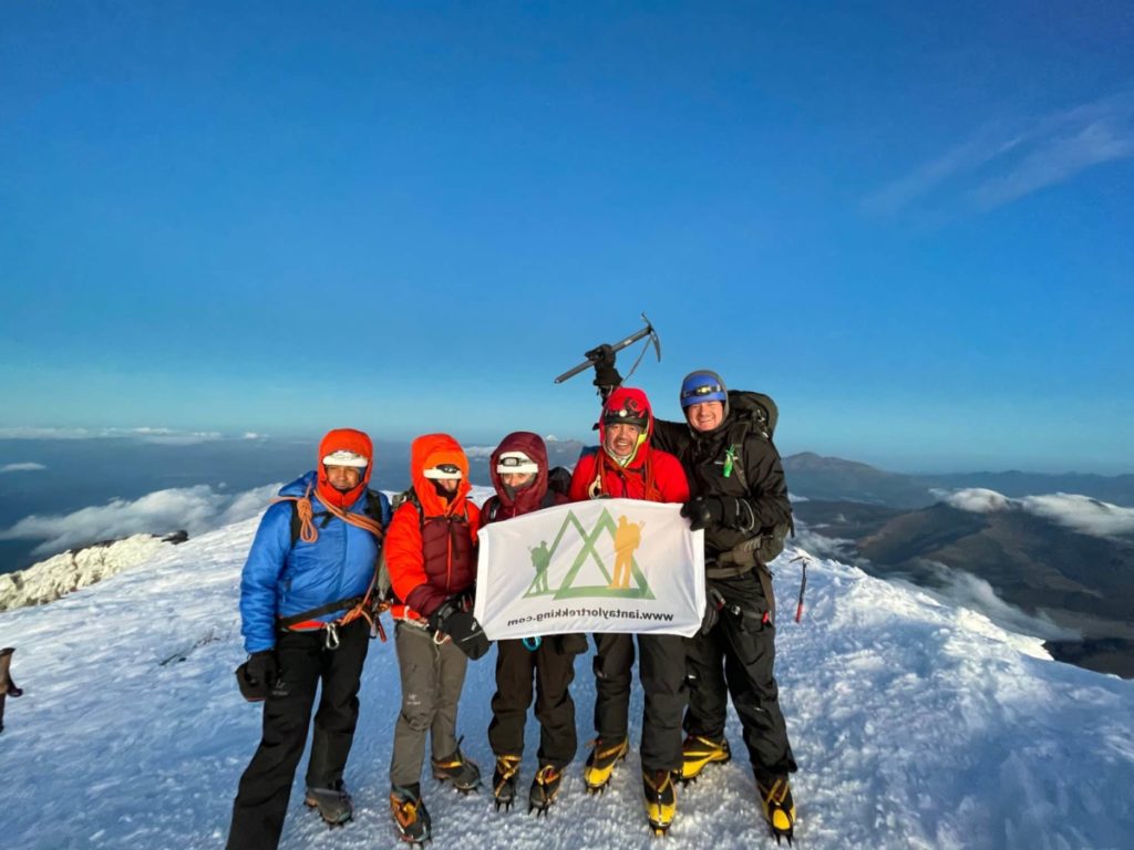 The summit of Cotopaxi