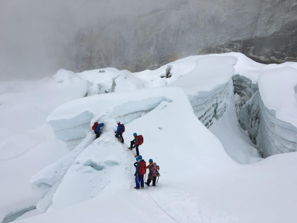 The Island Peak glacier