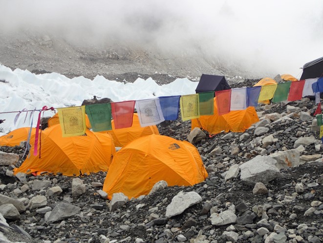 Sleeping in Base Camp with Ian Taylor Trekking