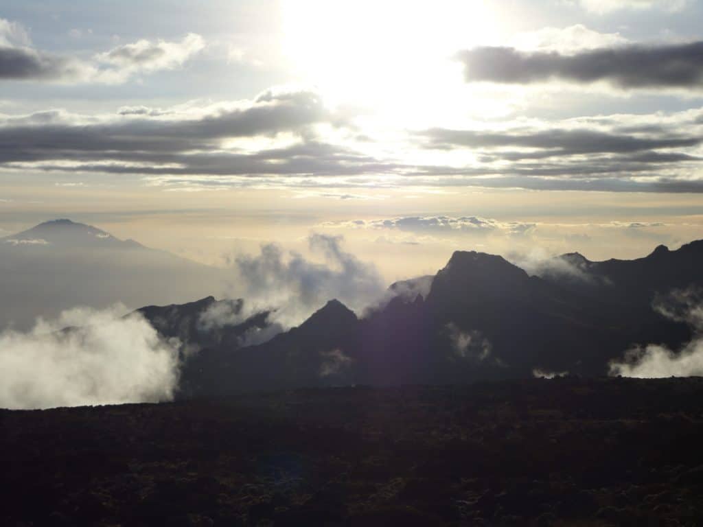 Shira Volcano from Shira camp 2. 
