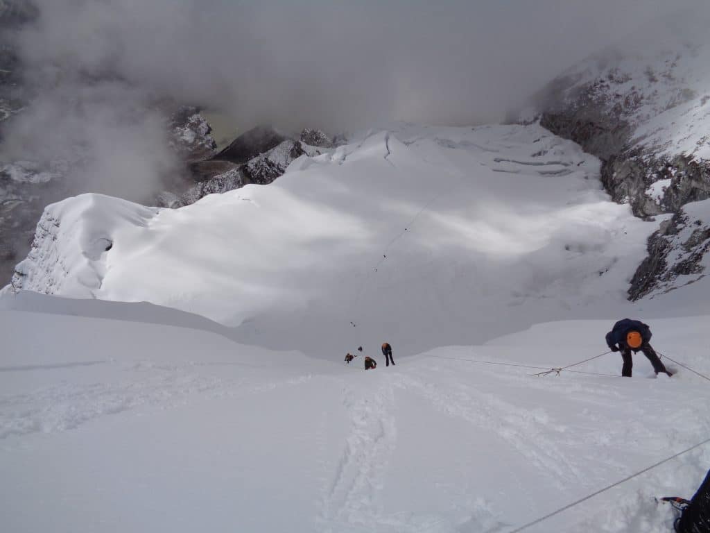 The Head-Wall on Island Peak in NEpal
