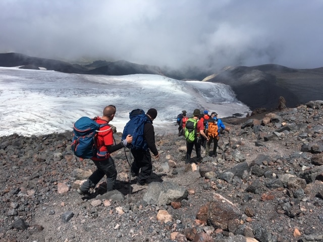The northern slopes of Mount Elbrus