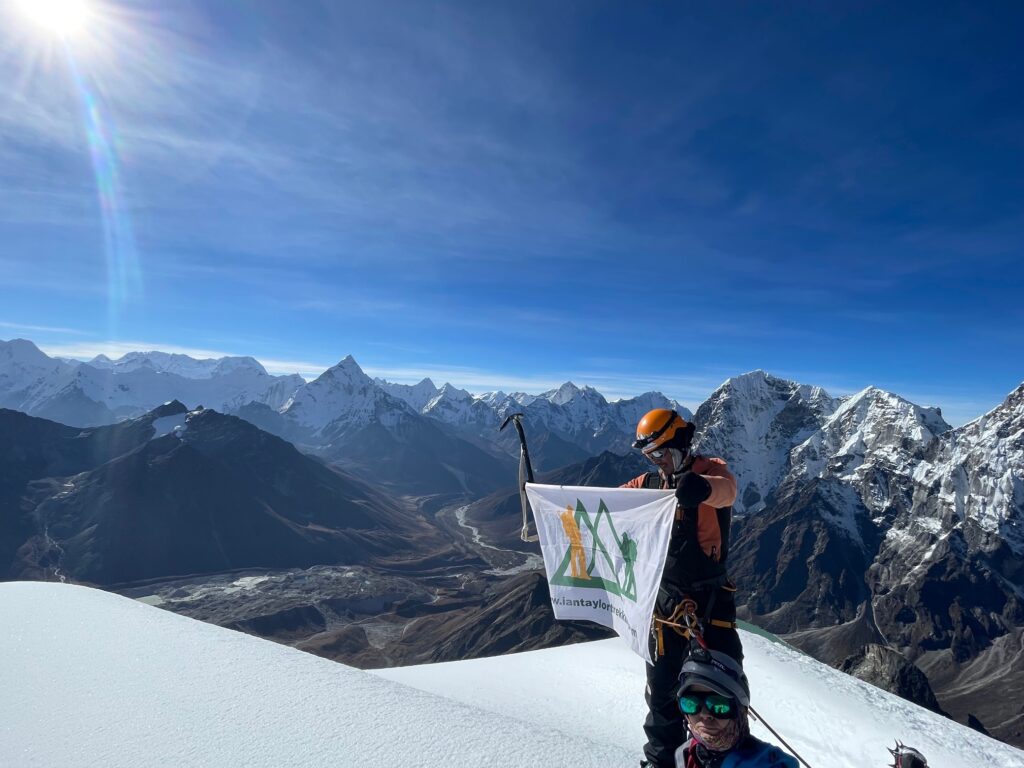 Ian Taylor Trekking on Lobuche