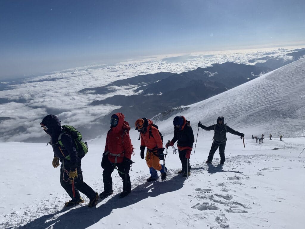The view off Northern Elbrus