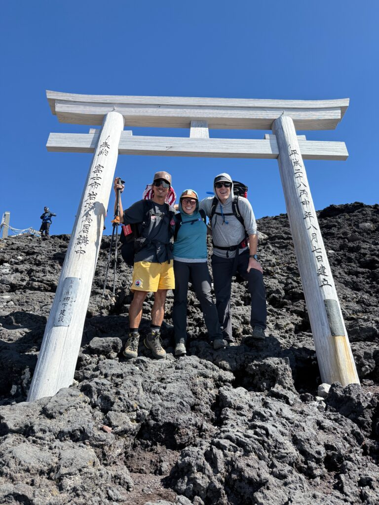 Just below the summit of Mount Fuji