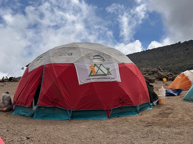 Dining tent on Kilmanjaro