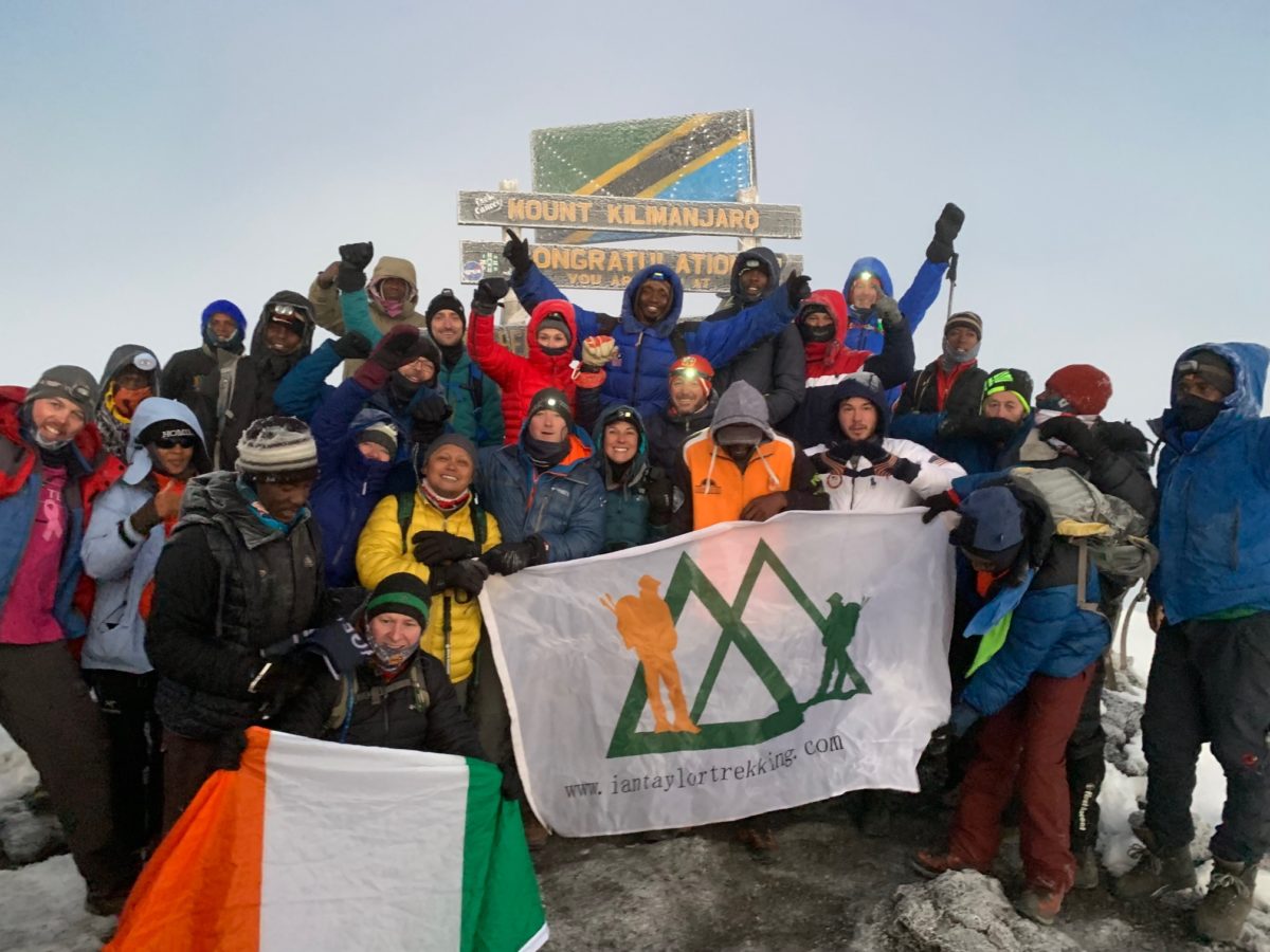 On the summit of Kilimanjaro