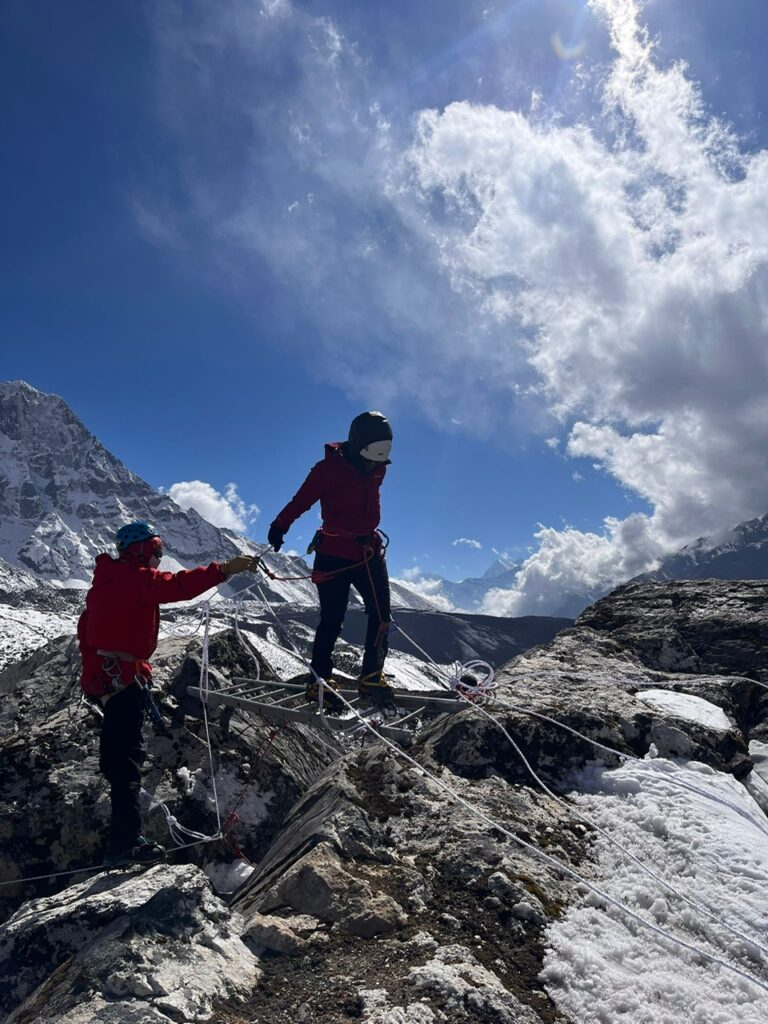 Ladder training for Island Peak