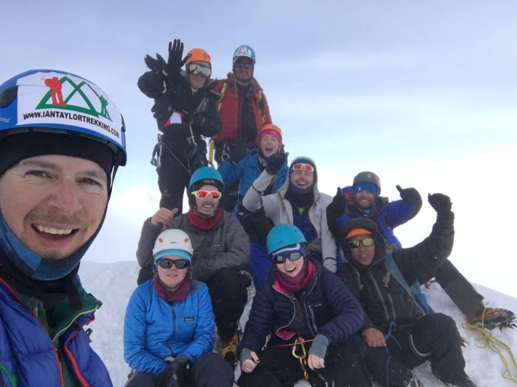 On the summit of Island Peak