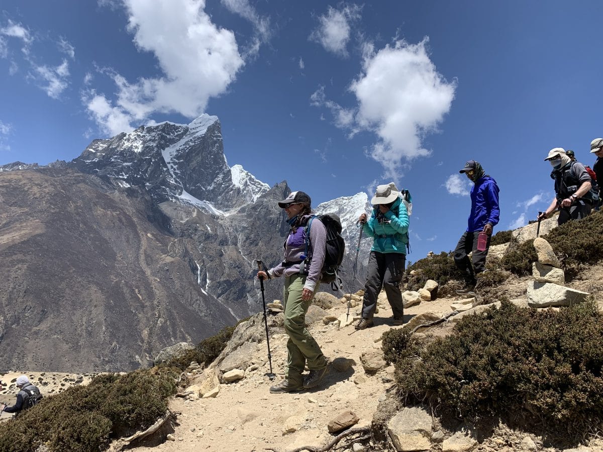 Gym training for trekking trips.