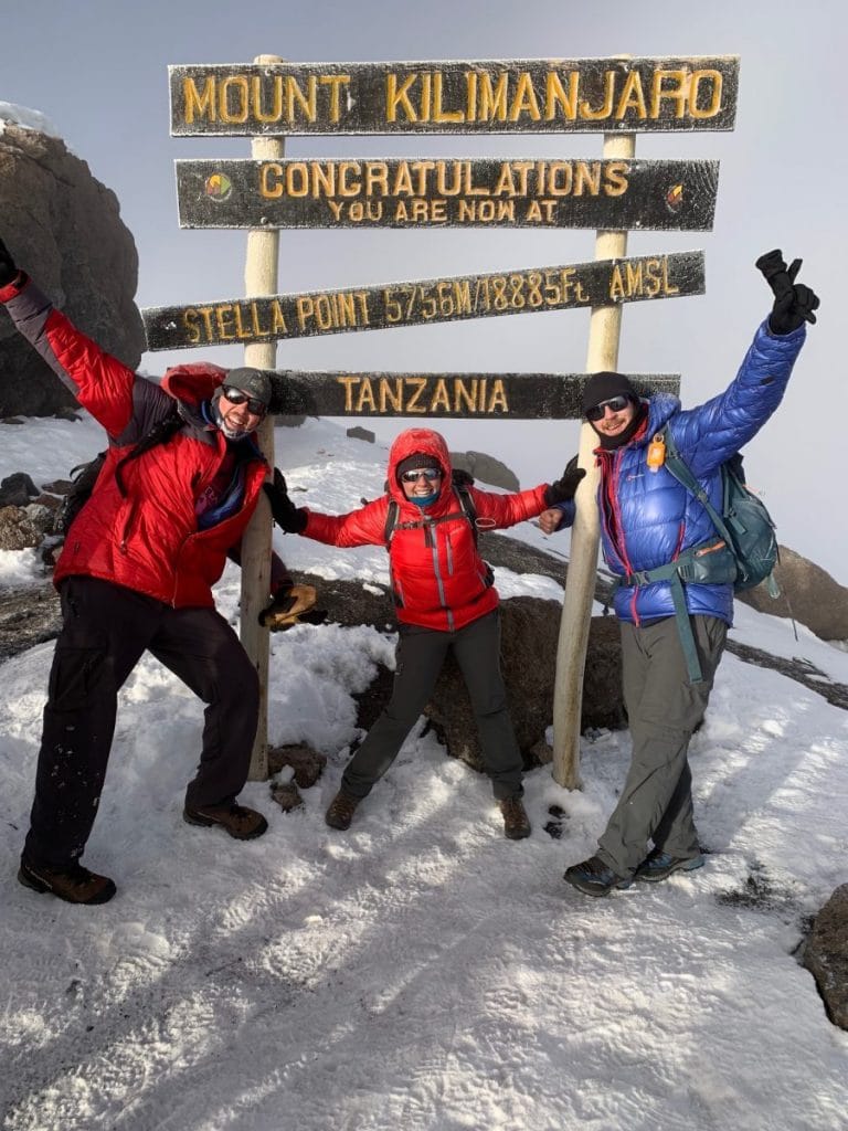 Heading back down Kilimanjaro and reaching the Stella Point