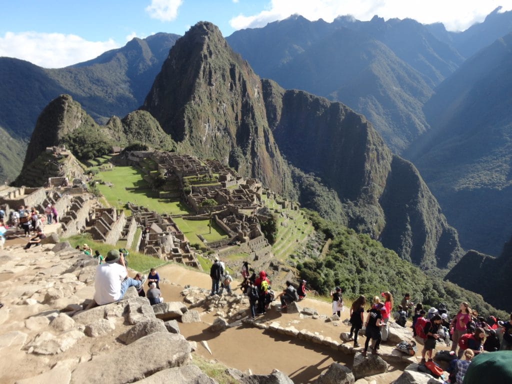 The Incan city of Machu Picchu