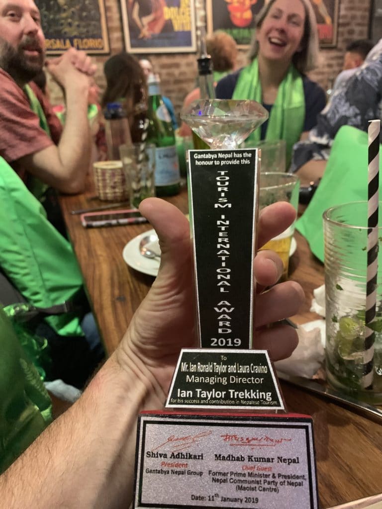 Best Trekking Company in Nepal - Ian Taylor Trekking Wins International Tourism Award