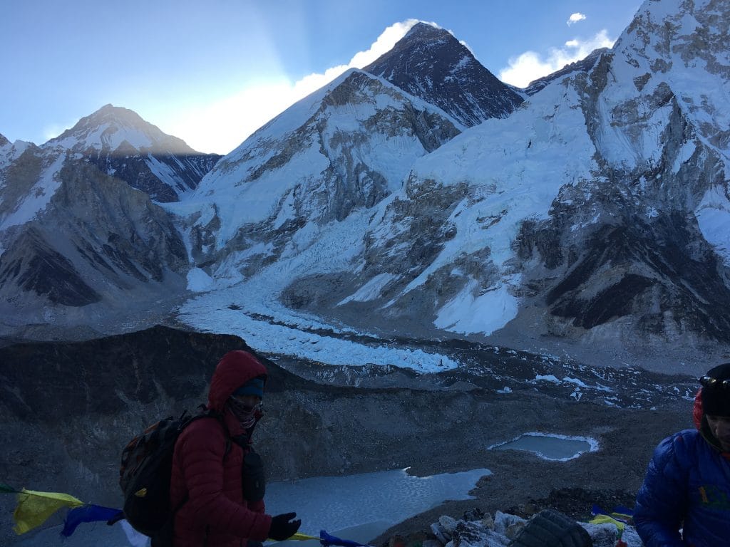 Beautiful sunrise views from Kala Patthar