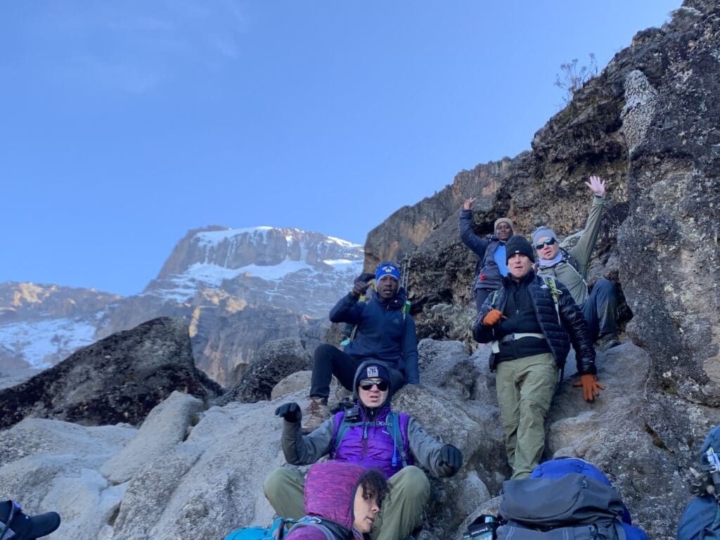 Scrambling on the Barranco wall