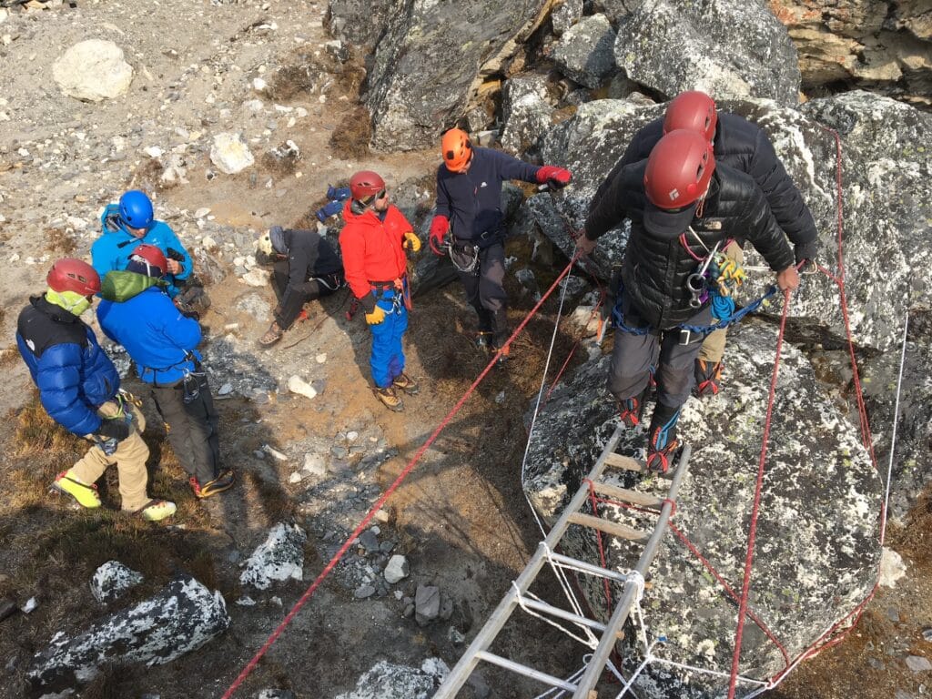Island Peak ladder training