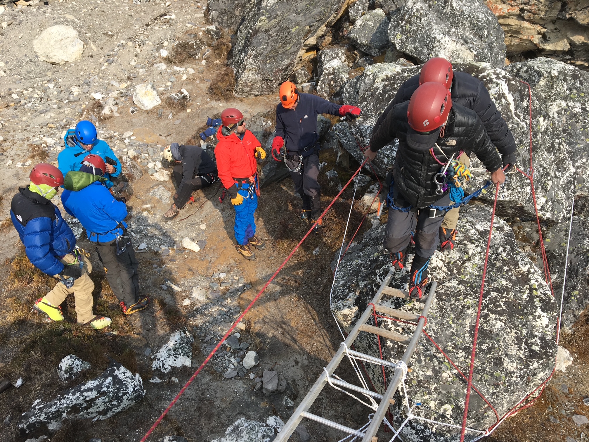 Island Peak ladder training