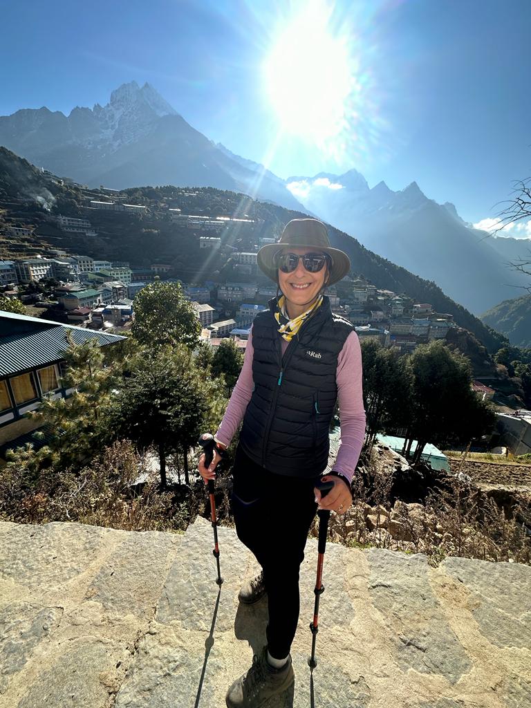 Namche with Thamsurku in the background