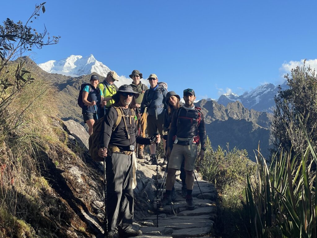 The famous Inca Trail to Machu Picchu.
