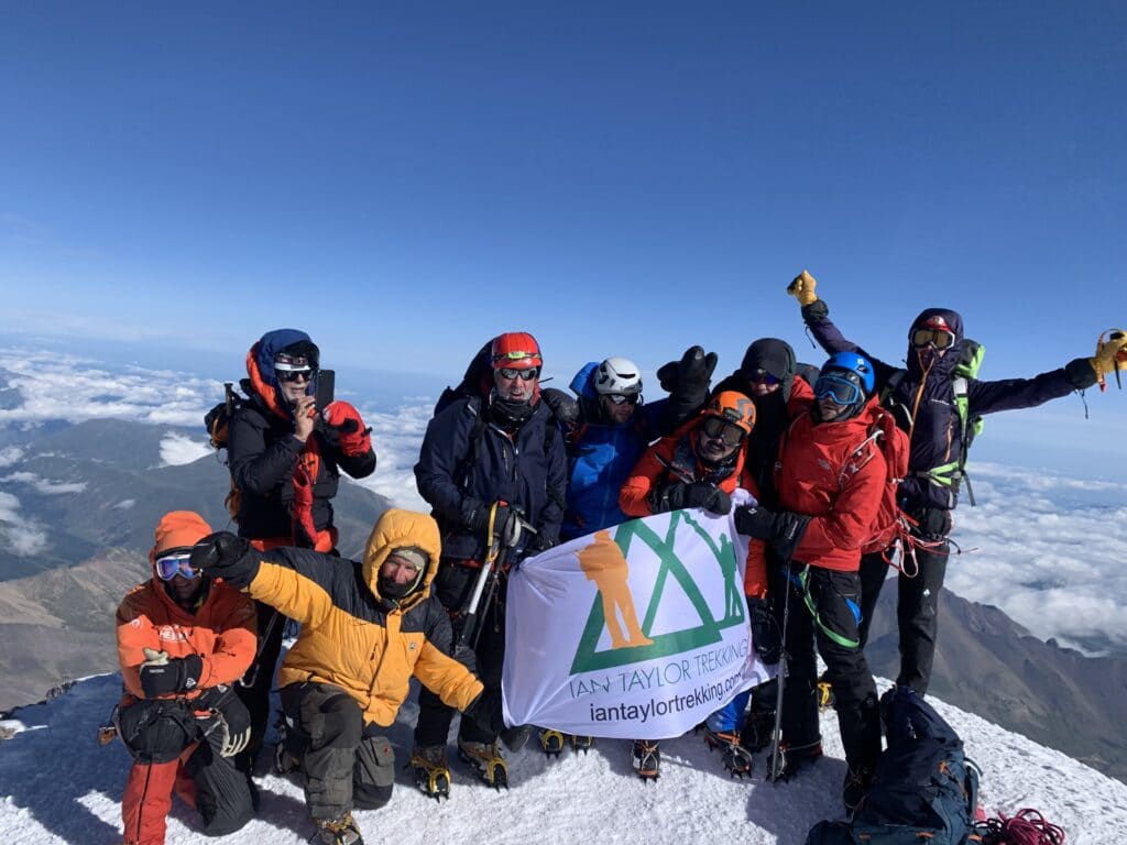 On the summit of Mount Elbrus 2019