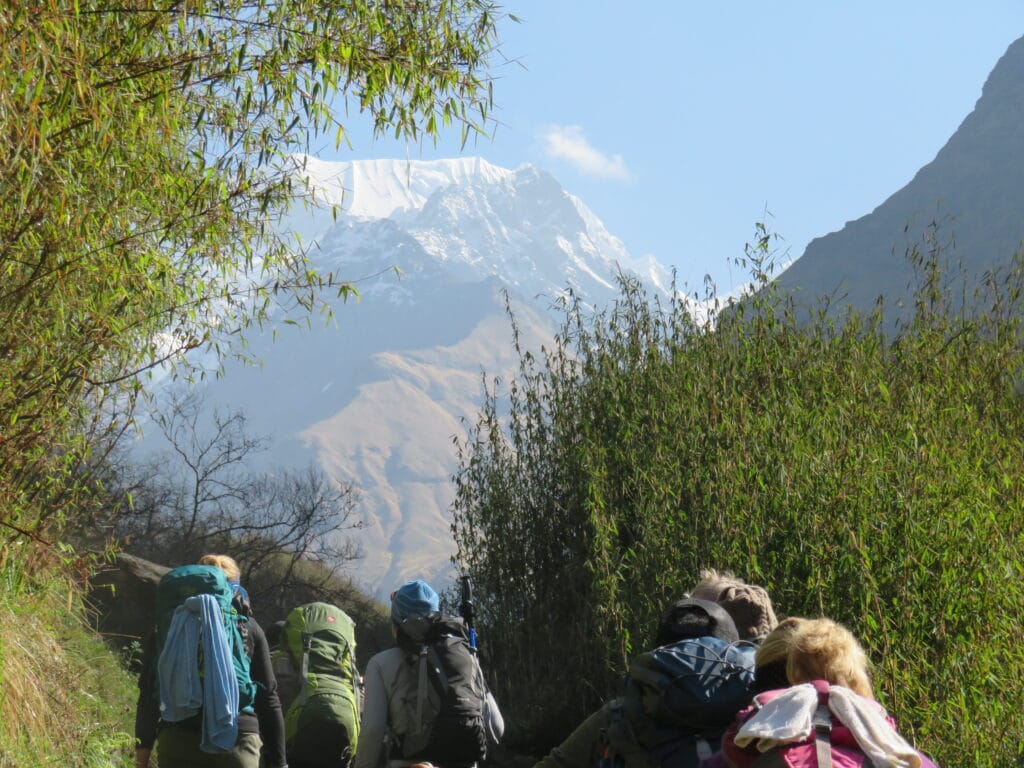 The trail to Annapurna Base Camp