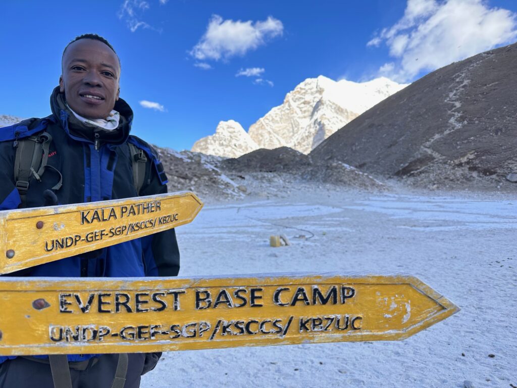 Trekking to Everest Base Camp.