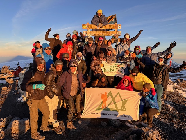 Uhuru Peak, the roof of Africa.